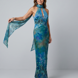 Halteri ilman hihoja maxi-mekko