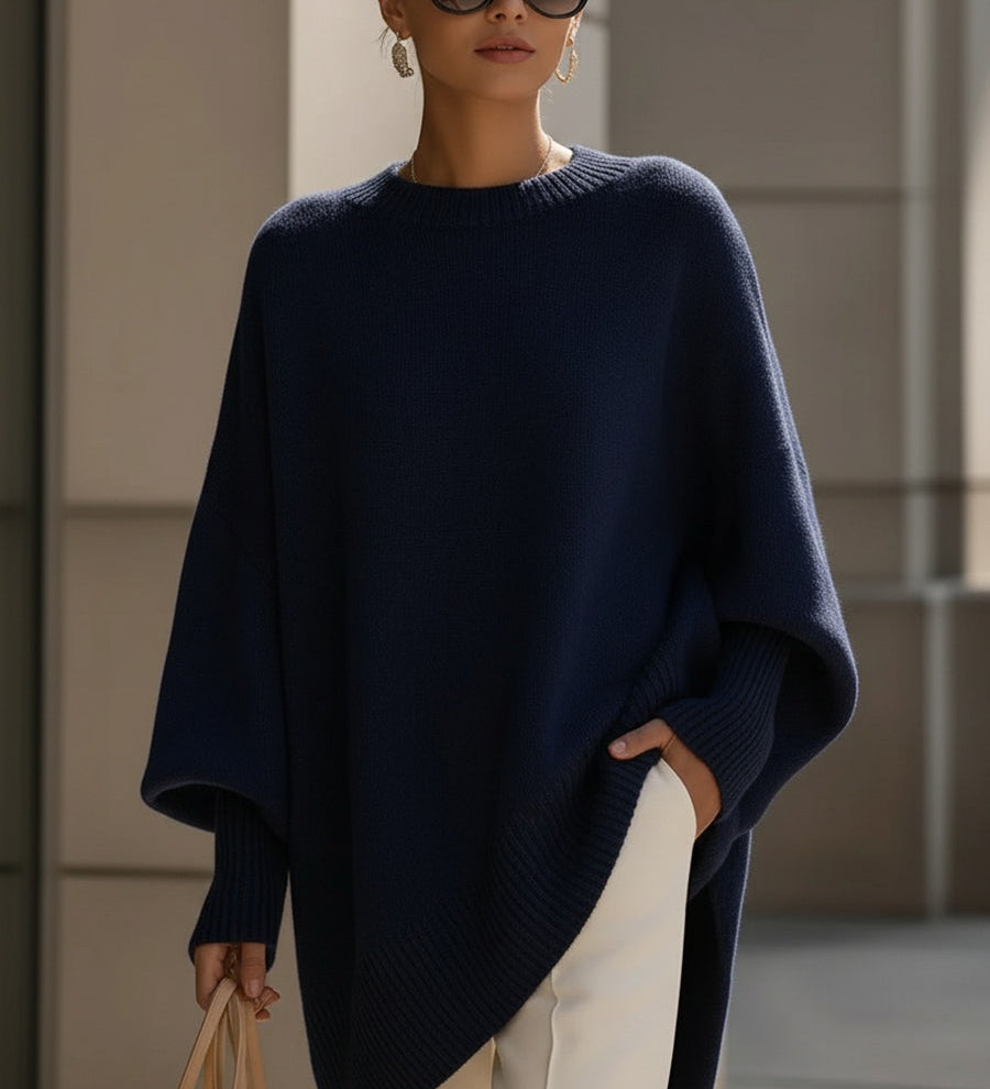 Yleisö poncho, oversize, luksus