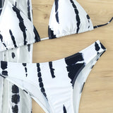 Halter-Neck Cutout Tie-Dye Kupaci Kostim i Plažna Haljina