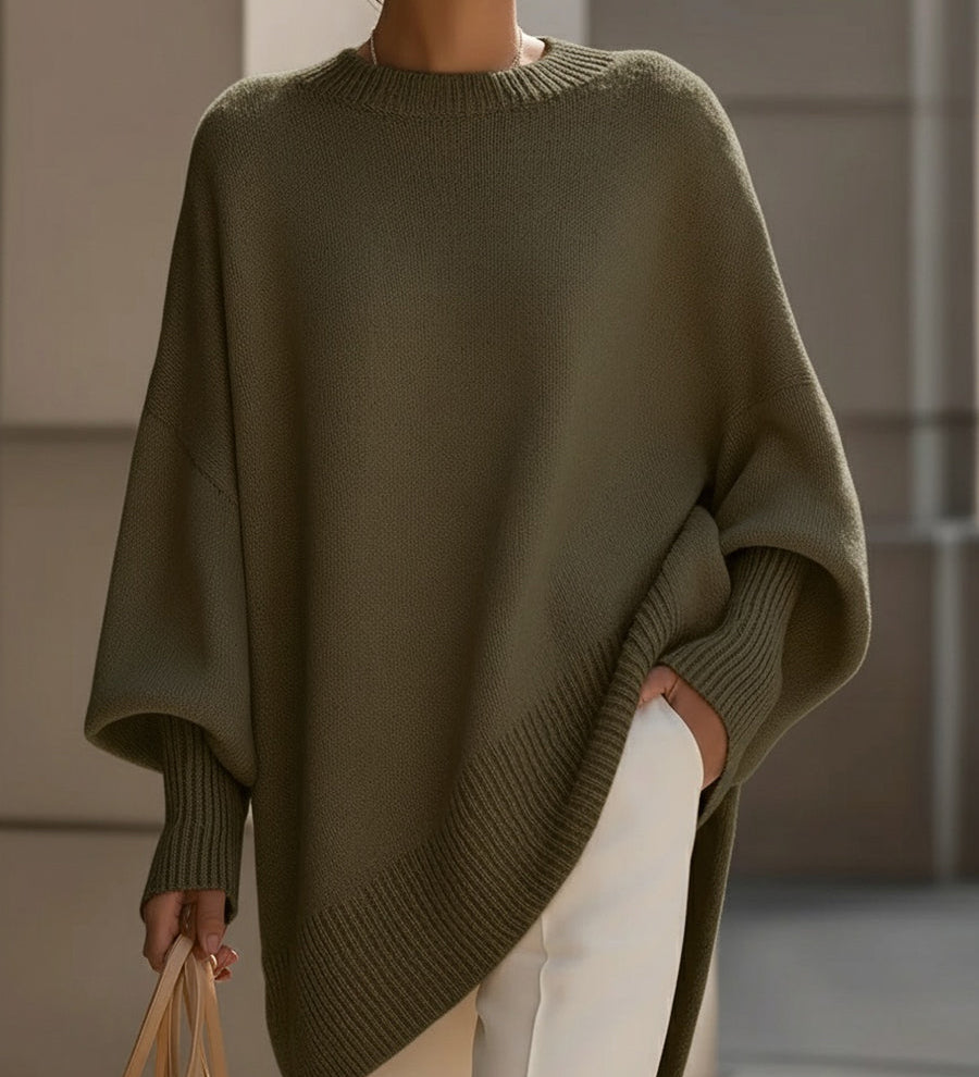 Yleisö poncho, oversize, luksus