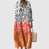 Geometrinen tunika-mekko