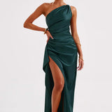 Satiini maxi mekko